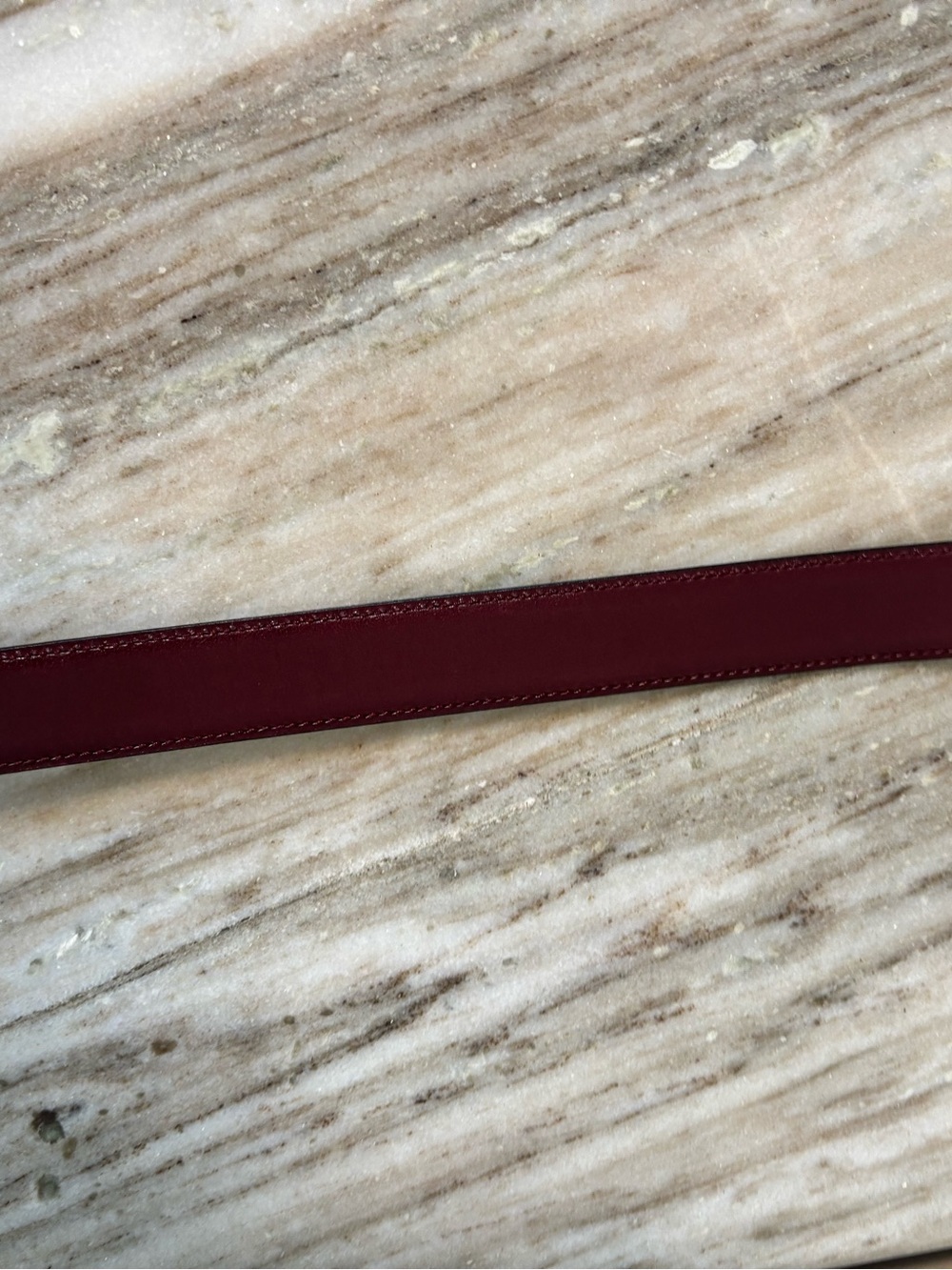 Vintage Celine Horse Carriage Reversible Leather Belt Black & Burgundy Gold - Picture 11 of 14